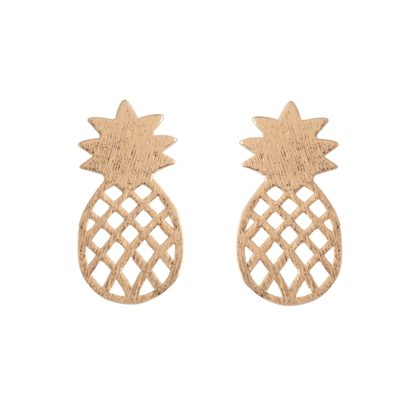 SoulSisters All Products Ananas Ohrstecker rose vegoldet