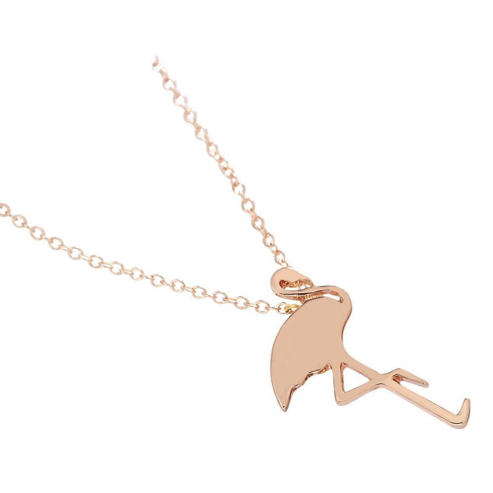 Flamingo Halskette minimalistisch 18k vergoldet
