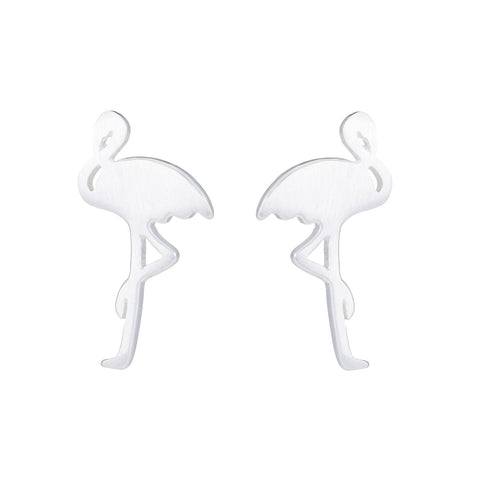 Flamingo Ohrringe - 925 versilbert