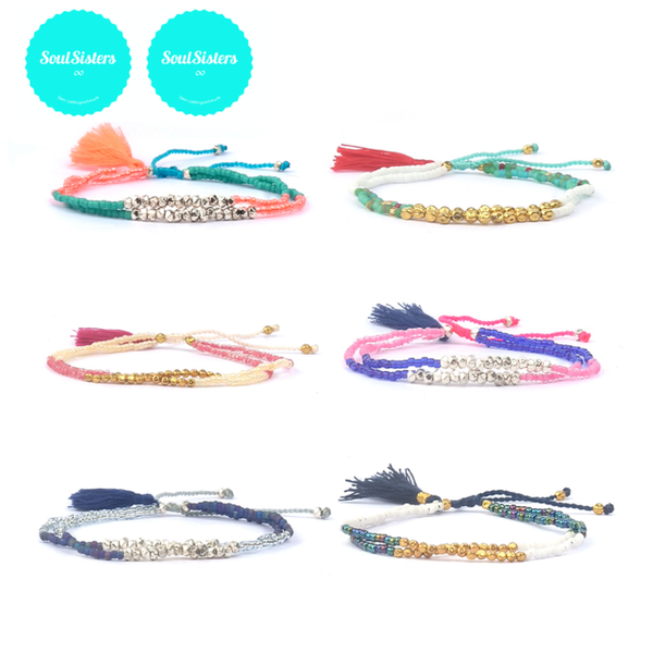 Handmade Ibiza Boheme Freundschafts Perlen Armband