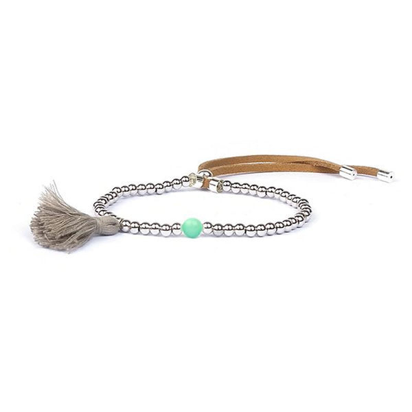 Leder Armband mit Quaste