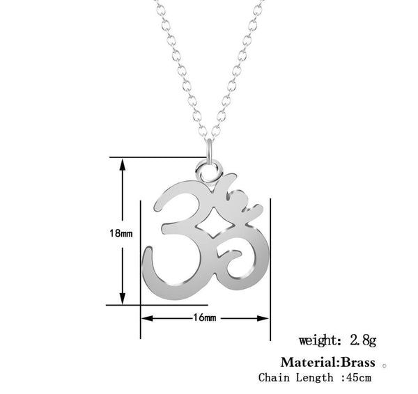 OM Halskette 925 versilbert