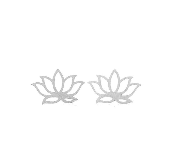 Ohrstecker Lotus Blume  925 versilbert