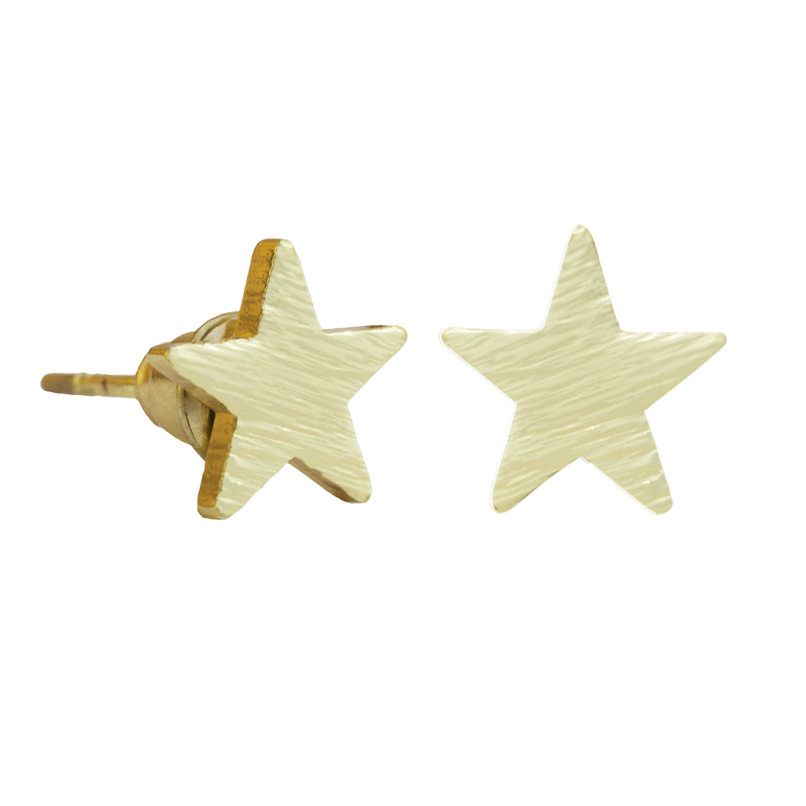 Ohrstecker Stern 18k vergoldet