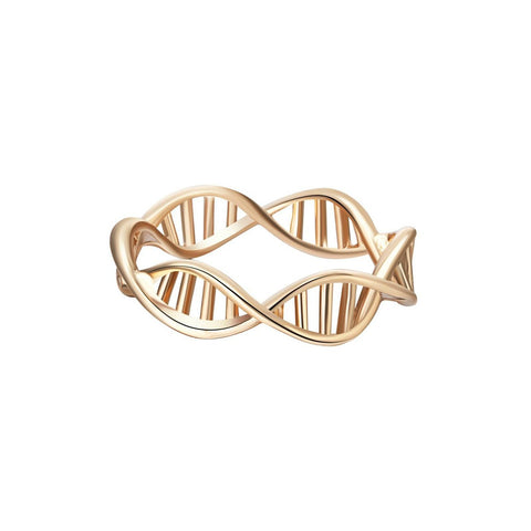 Ring DNA Infinity Unendlichkeit 18k vergoldet / Größe: 53