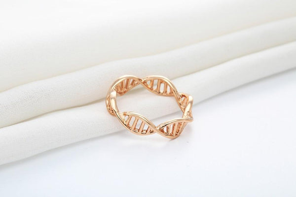 Ring DNA Infinity Unendlichkeit 18k vergoldet / Größe: 53