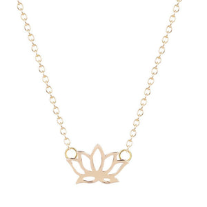 SoulSisters Halskette Lotus Blume 18k vergoldet