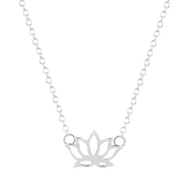 SoulSisters Halskette Lotus Blume versilbert