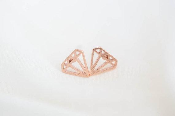 SoulSisters Ohrstecker Diamant 18 karat rose vergoldet