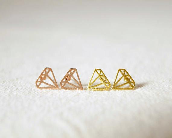 SoulSisters Ohrstecker Diamant 18 karat rose vergoldet