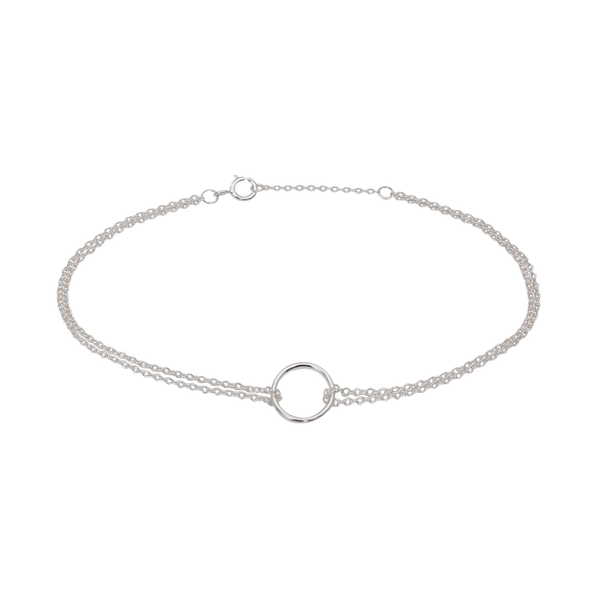 SoulSisters Armband Armband Kreis 925 Sterling Silber, 16,5 cm verstellbar