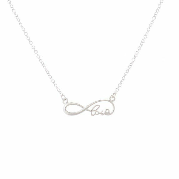 Halskette 925 versilbert mit Anhänger Infinity Love