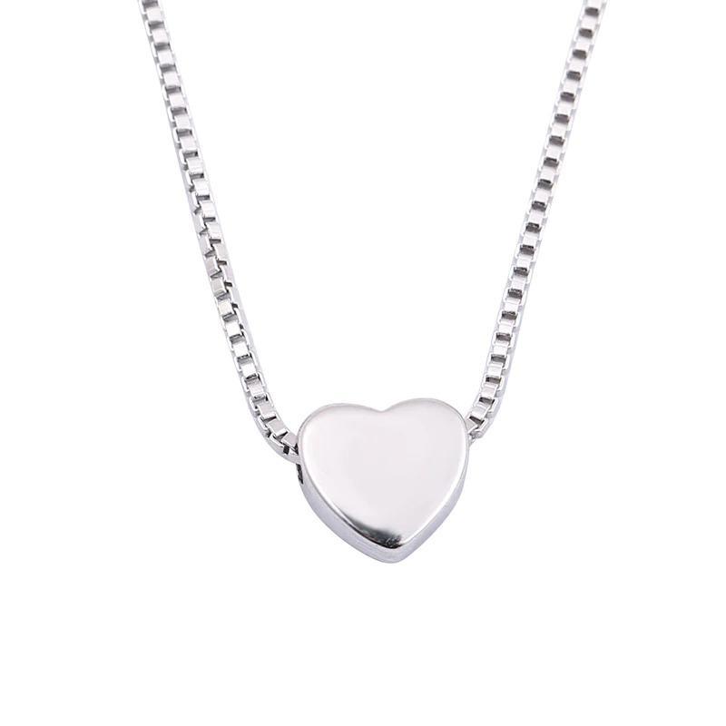 Halskette aus 925 Sterling Silber mit Anhänger Herz
