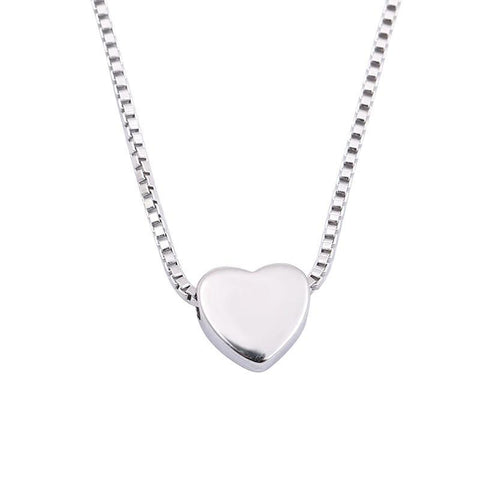 Halskette aus 925 Sterling Silber mit Anhänger Herz