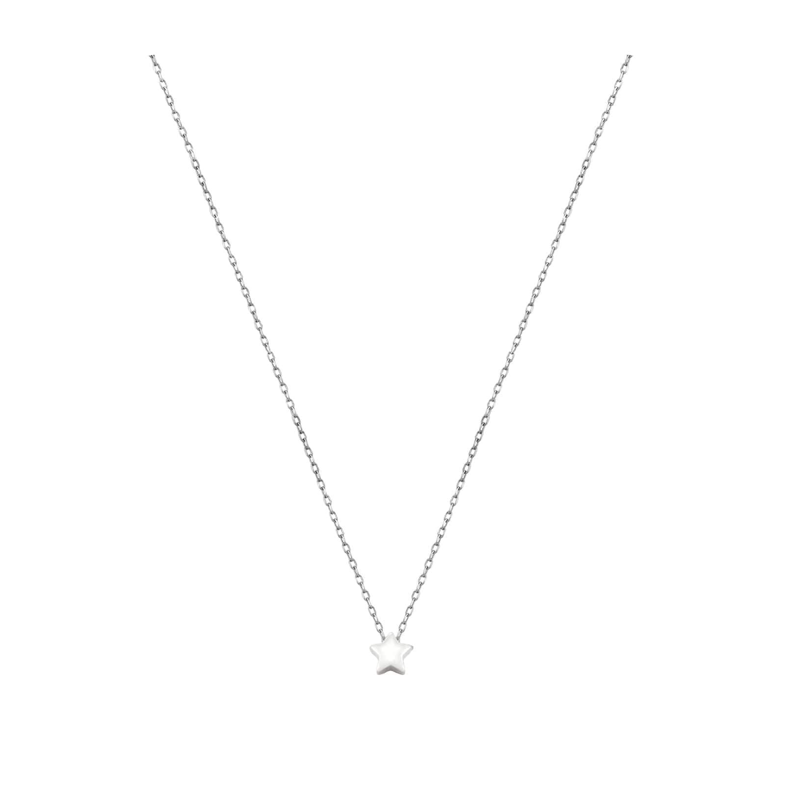 Halskette aus 925 Sterling Silber mit Anhänger Stern