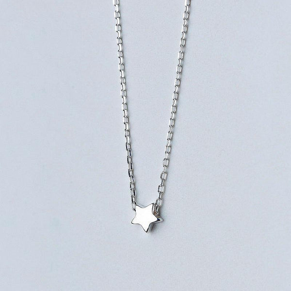 Halskette aus 925 Sterling Silber mit Anhänger Stern