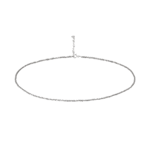 SoulSisters Halskette Halskette Choker aus 925 Sterling Silber, größenverstellbar