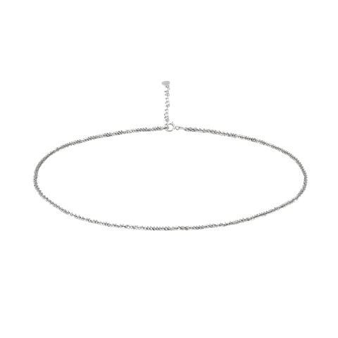 SoulSisters Halskette Halskette Choker aus 925 Sterling Silber, größenverstellbar