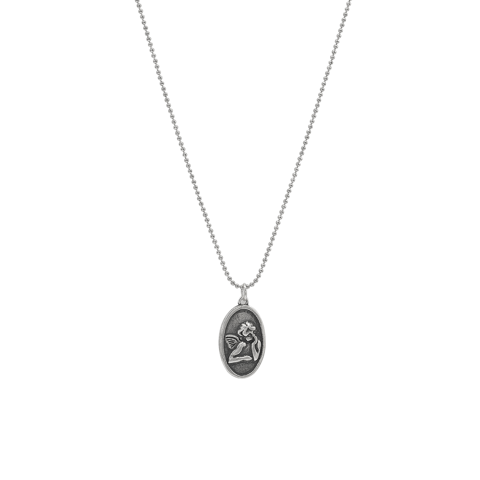 SoulSisters Halskette Halskette mit Anhänger Engel aus 925 Sterling Silber, größenverstellbar