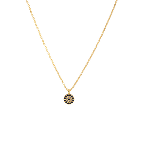 SoulSisters Halskette Halskette mit Anhänger Evil Eye Nazar aus 925 Sterling Silber vergoldet mit Zirkonia