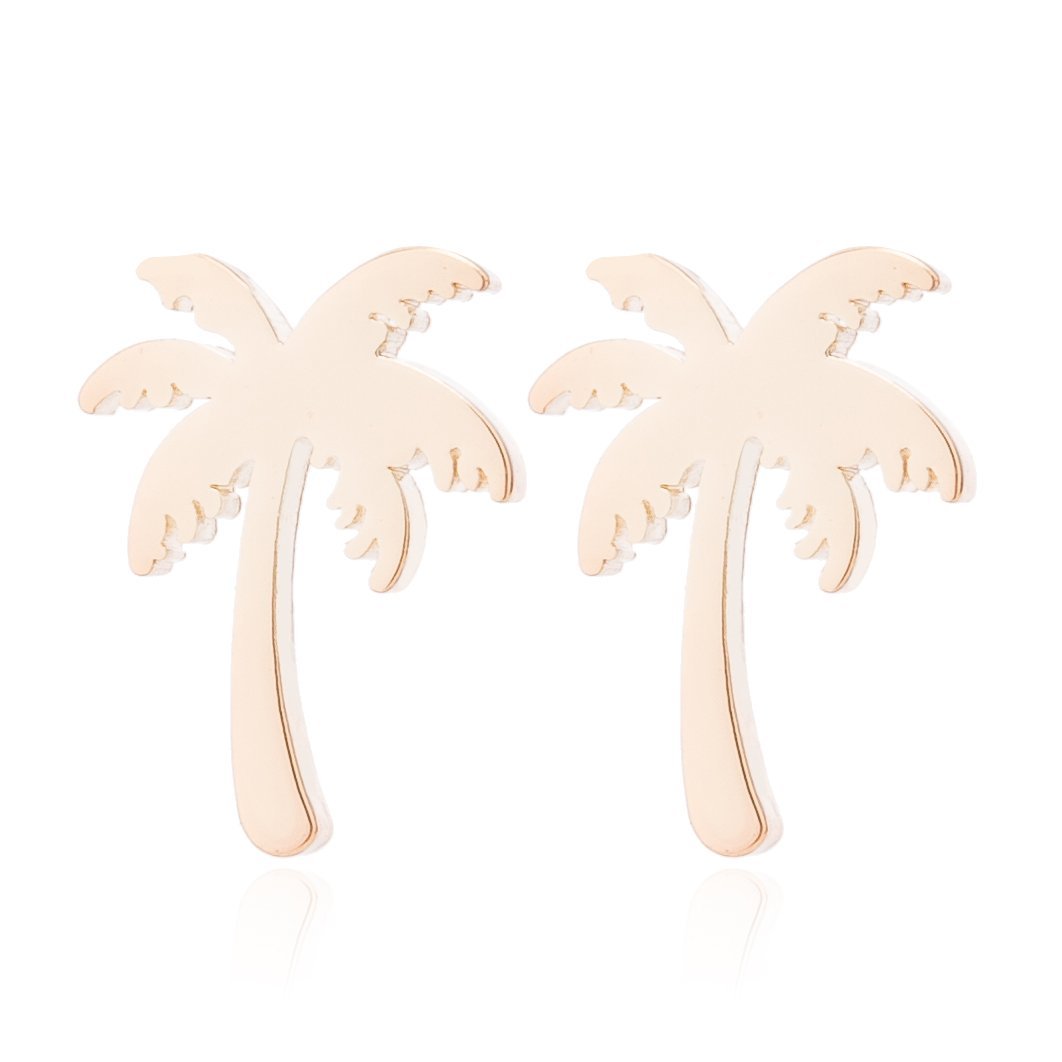 Ohrringe Palme vergoldet