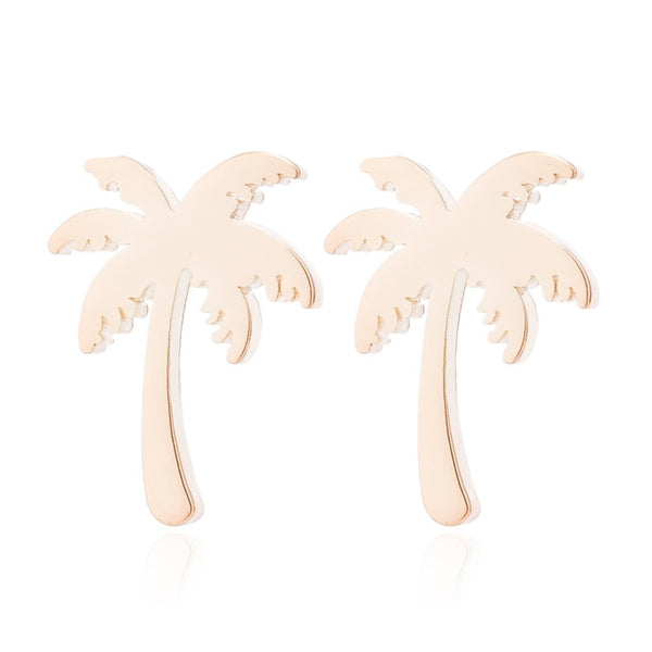 Ohrringe Palme vergoldet