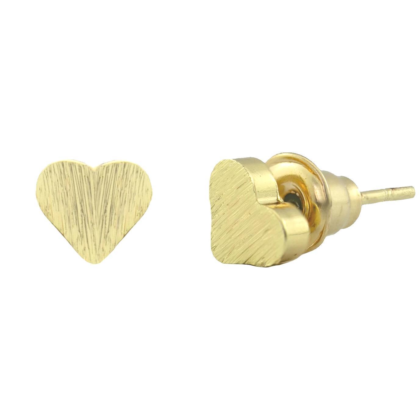 Ohrringe 925 vergoldet Ohrstecker Herz