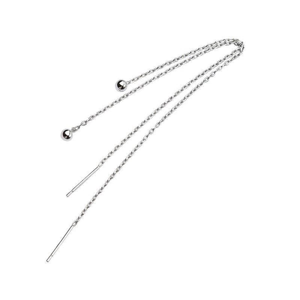 Ohrringe aus 925 Sterling Silber Ohrhänger Durchzieher mit Kugel