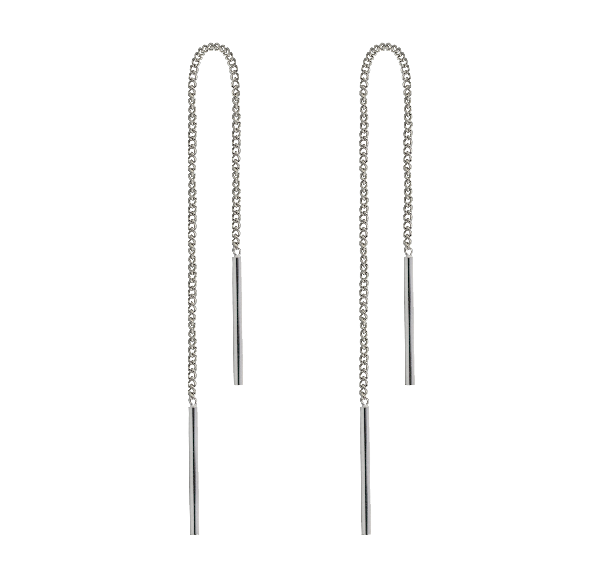 Ohrringe aus 925 Sterling Silber Ohrhänger Durchzieher mit Stab