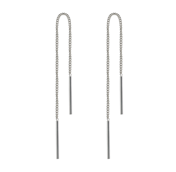 Ohrringe aus 925 Sterling Silber Ohrhänger Durchzieher mit Stab