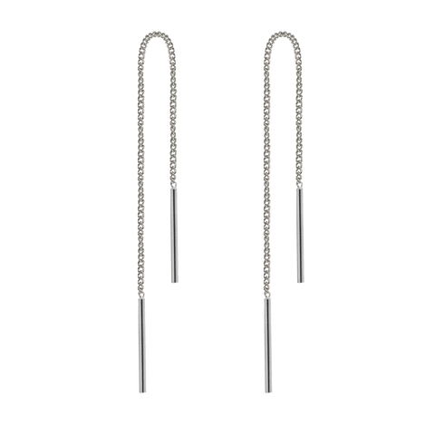 Ohrringe aus 925 Sterling Silber Ohrhänger Durchzieher mit Stab