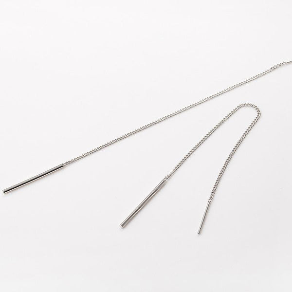 Ohrringe aus 925 Sterling Silber Ohrhänger Durchzieher mit Stab