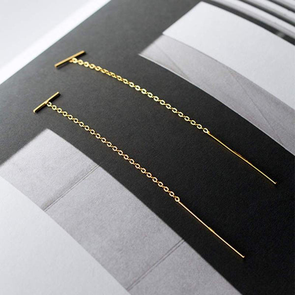 SoulSisters Ohrringe Ohrringe aus 925 Sterling Silber vergoldet Ohrhänger Durchzieher mit Stab