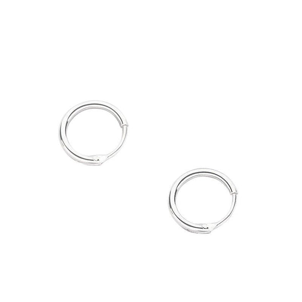 Ohrringe Creolen aus 925 Sterling Silber, 9mm