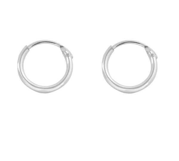 Ohrringe Creolen aus 925 Sterling Silber, 9mm