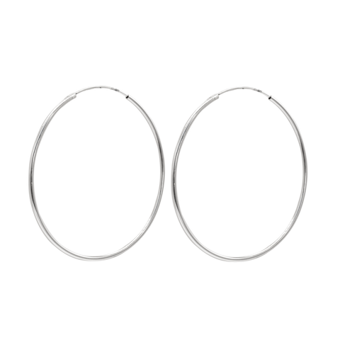 SoulSisters Ohrringe Ohrringe Creolen aus 925 Sterling Silber Basic Ø5cm