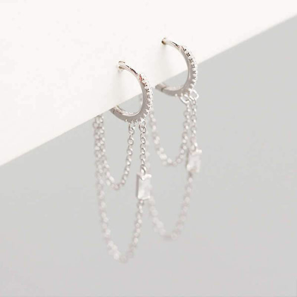 SoulSisters Ohrringe Ohrringe Creolen aus 925 Sterling Silber mit Zirkonia