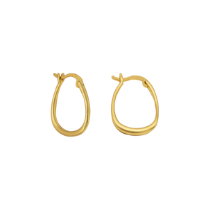 SoulSisters Ohrringe Ohrringe Creolen aus 925 Sterling Silber vergoldet, 11mm