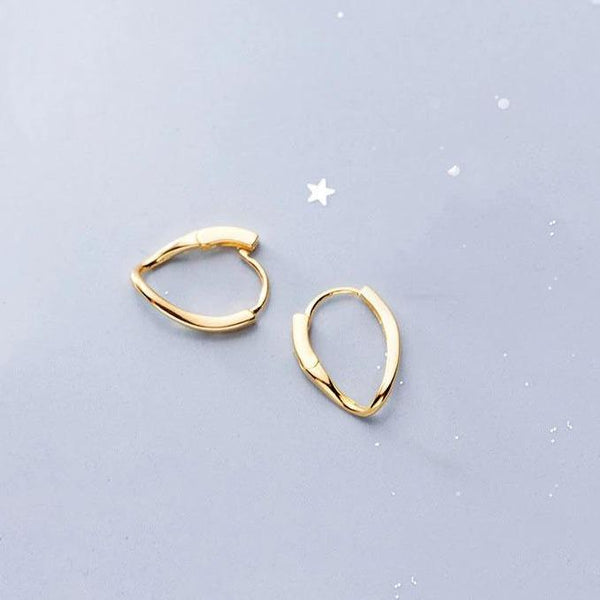 SoulSisters Ohrringe Ohrringe Creolen aus 925 Sterling Silber vergoldet, 14mm