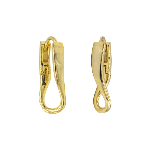 SoulSisters Ohrringe Ohrringe Creolen aus 925 Sterling Silber vergoldet, 14mm