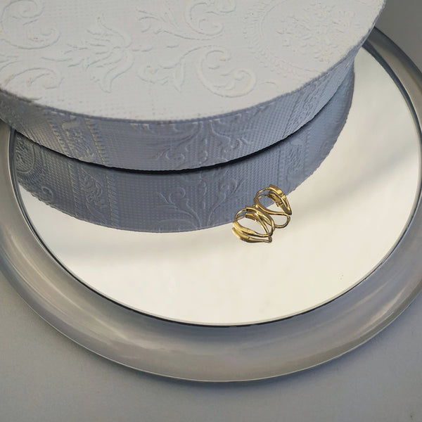 SoulSisters Ohrringe Ohrringe Creolen aus 925 Sterling Silber vergoldet, 14mm