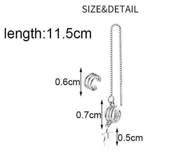 SoulSisters Ohrringe Ohrringe Earcuffs aus 925 Sterling Silber Stern