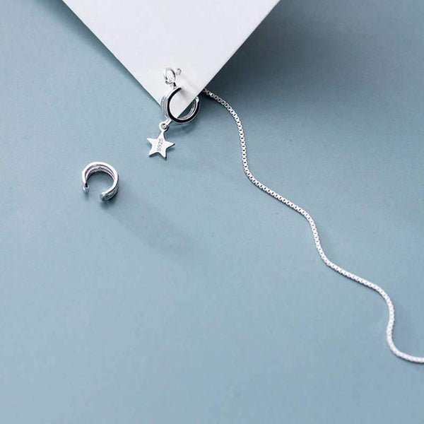 SoulSisters Ohrringe Ohrringe Earcuffs aus 925 Sterling Silber Stern