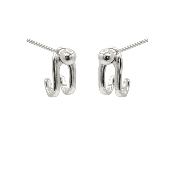 SoulSisters Ohrringe Ohrringe Earcuffs mit Kugel Ohrstecker aus 925 Sterling Silber