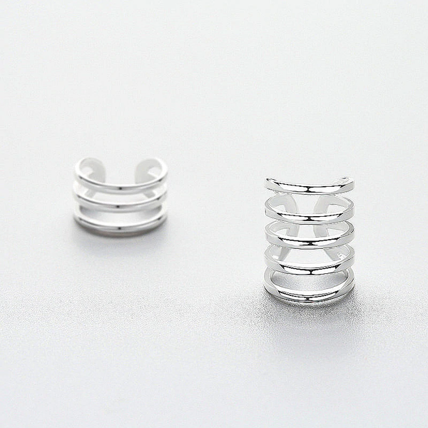 Ohrringe Earcuffs Set Multilayer aus 925 Sterling Silber