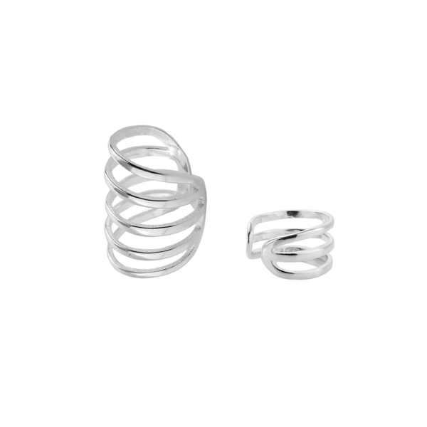 SoulSisters Ohrringe Ohrringe Earcuffs Set Multilayer aus 925 Sterling Silber