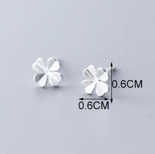 SoulSisters Ohrringe Ohrringe Glücksbringer 925 Sterling Silber Ohrstecker Kleeblatt