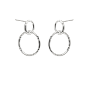 SoulSisters Ohrringe Ohrringe Kreise aus 925 Sterling Silber, Ohrstecker 1,9cm