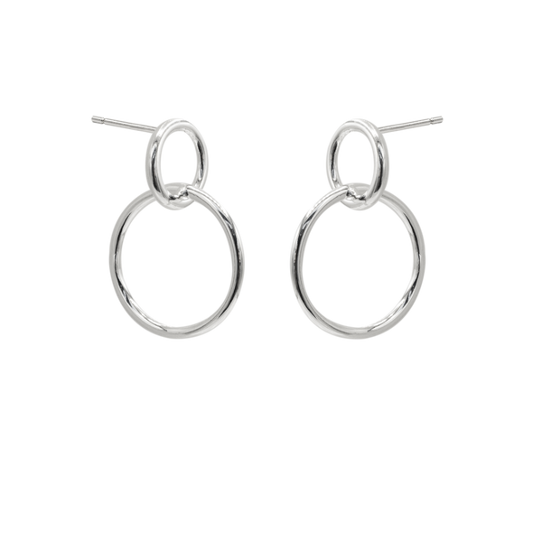 SoulSisters Ohrringe Ohrringe Kreise aus 925 Sterling Silber, Ohrstecker 1,9cm