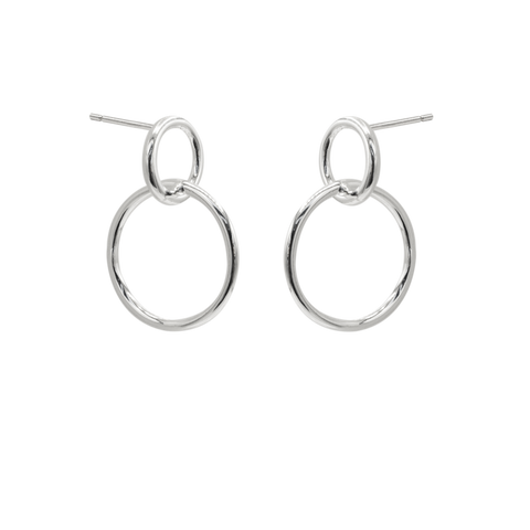 SoulSisters Ohrringe Ohrringe Kreise aus 925 Sterling Silber, Ohrstecker 1,9cm